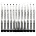 12-Pack Whiteboard Markers with Eraser - Black