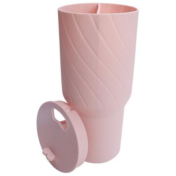 2-Compartment Silicone Liner for Stanley Tumbler 40oz – BPA-Free - Pink