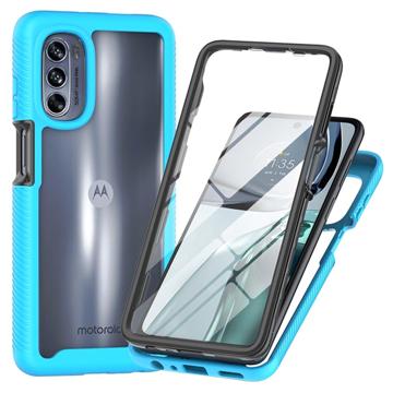 360 Protection Serija Motorola Moto G62 5G Maska - Svetloplava / Providna