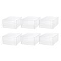 6 Pcs Plastic Shoe Boxes / Sneaker Boxes - Transparent