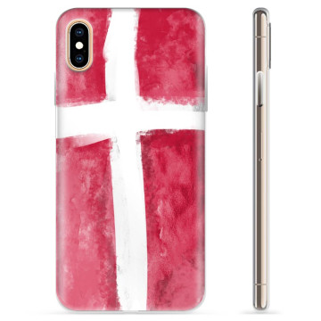 iPhone X / iPhone XS TPU Maska - Zastava Danske