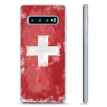 Samsung Galaxy S10+ TPU Maska - Zastava švajcarske