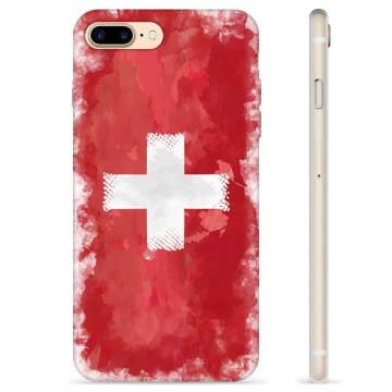 iPhone 7 Plus / iPhone 8 Plus TPU Maska - Zastava švajcarske