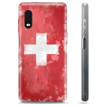 Samsung Galaxy Xcover Pro TPU Maska - Zastava švajcarske