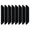 8 pcs. Anti-slip / Non-slip corners for carpets and mats - Black