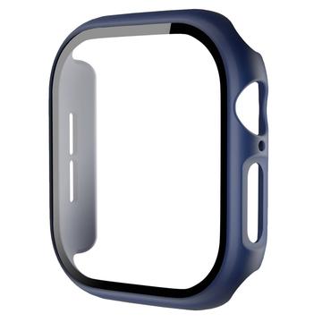 Apple Watch Series 10 Plastična Maska sa Zaštitnim Staklom - 47mm - Tamnoplava