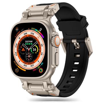 Apple Watch Series Ultra 2/Ultra/10/9/8/SE (2022)/7/SE/6/5/4/3/2/1 Tech-Protect Delta Pro Strap - 49mm/46mm/45mm/44mm/42mm - Black / Titanium