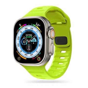 Apple Watch Series Ultra 2/Ultra/10/9/8/SE (2022)/7/SE/6/5/4/3/2/1 Tech-Protect IconBand Line Silicone Strap - 49mm/46mm/45mm/44mm/42mm - Lime