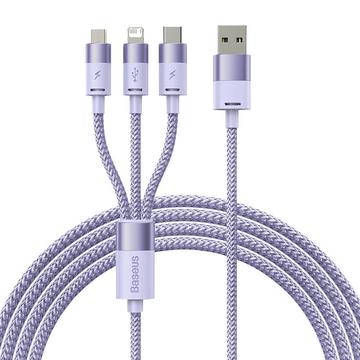 Baseus StarSpeed 3-in-1 Charging and Data Cable - 1.2m, 3.5A