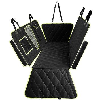 CZD-U-06 Waterproof Car Pet Seat Cover with Storage Pocket - Black / Green