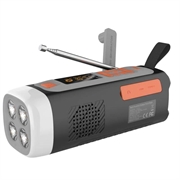 Camping Hand Crank Solar Radio / Bluetooth Speaker LR-7A - 4500mAh, AM/FM/SW