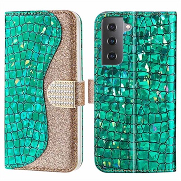 Croco Bling Samsung Galaxy S21 FE 5G Futrola-Novčanik