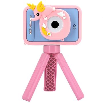 Cute Kids Camera with Tripod AC10 - Pink