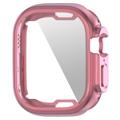 Enkay Apple Watch Ultra/Ultra 2 TPU Maska sa Zaštitnim Staklom - 49mm - Roze