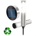 FDTwelve Water Resistant LED Solar Garden Lamp - 56.5cm (Open-Box Satisfactory) - Silver