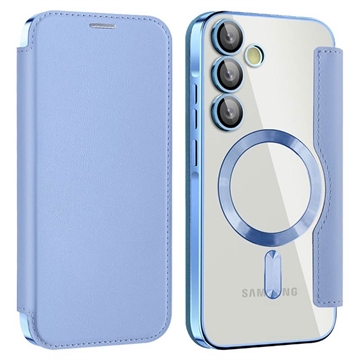 Samsung Galaxy A35 Flip Case with Card Slot - MagSafe Compatible - Blue