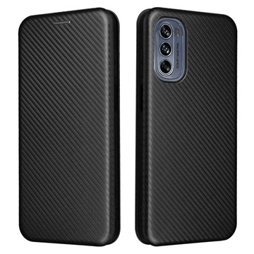 Motorola Moto G62 5G Flip Futrola - Carbon Fiber