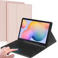 For Samsung Galaxy Tab S6 Lite 2020/2022/2024 Bluetooth Keyboard with Touchpad, PU Leather Cover with Pen Holder