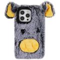 Fluffy Plush iPhone 14 Pro Hibridna Maska