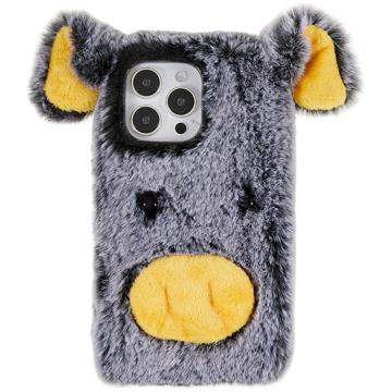 Fluffy Plush iPhone 14 Pro Hibridna Maska