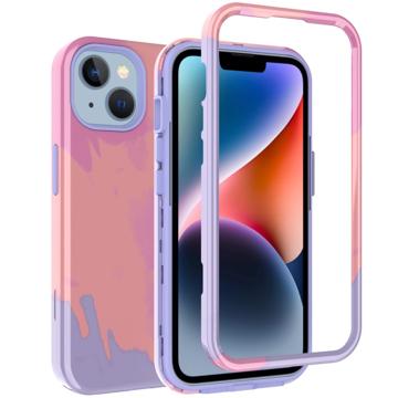 Stylish Gradient iPhone 14 Plus Hibridna Maska - Narandžasta