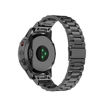 Garmin Fenix 5S/5S Plus/6S/6S Plus/7S Kaiš od Nerđajućeg Čelika - Crni