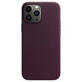 iPhone 13 Pro Max Apple Leather Case with MagSafe MM1M3ZM/A  (Otvoreno pakovanje - Bulk Zadovoljavajuće Stanje) - Dark Cherry