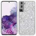 Samsung Galaxy S21 FE 5G Glitter Series Hybrid Maska - Srebrna