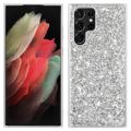 Glitter Series Samsung Galaxy S23 Ultra 5G Hybrid Maska - Srebrna