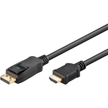 Goobay DisplayPort to HDMI Cable - UHD, 4K @ 60 Hz - 1m