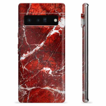 Google Pixel 6 Pro TPU Maska - Crveni Mermer