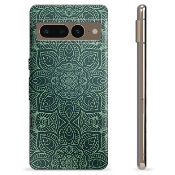 Google Pixel 7 Pro TPU Maska - Zelena Mandala