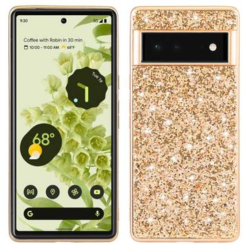 Google Pixel 8a Glitter Series Hibridna Maska - Zlatna