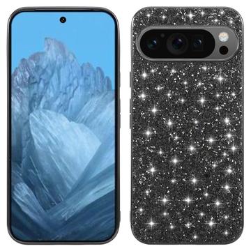 Google Pixel 9/9 Pro Glitter Series Hibridna Maska - Crna