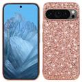 Google Pixel 9/9 Pro Glitter Series Hibridna Maska - Zlatno Roze