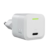 Green Cell Power GaN Charger 33W - Compact USB-C Fast Charger for Laptop, MacBook, iPhone, Tablet, Nintendo Switch - White