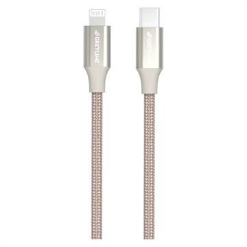 GreyLime 18W Pleteni USB-C / Lightning Kabl - MFi Standard - 1m