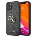 Guess 4G Big Metal Logo iPhone 13 Hibridna Maska - Crna