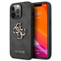 Guess 4G Big Metal Logo iPhone 13 Pro Hibridna Maska - Crna