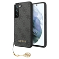 Guess 4G Charms Collection Samsung Galaxy S23 5G Hibridna Maska - Siva