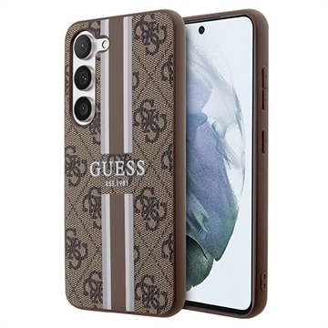 Guess 4G Printed Stripe Samsung Galaxy S23+ 5G Hibridna Maska - Braon