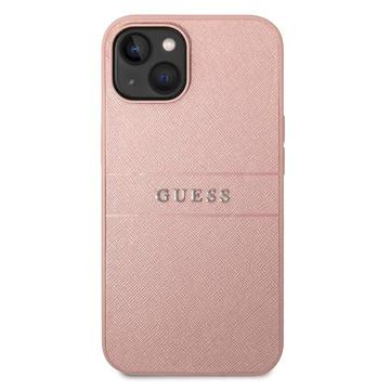 Guess Saffiano iPhone 14 Plus Hybrid Maska - Roze