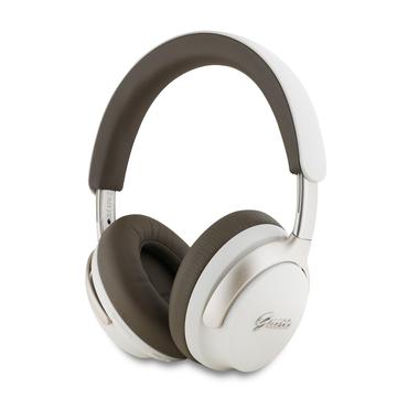 Guess Script Logo ANC/ENC On-Ear Wireless Headphones - Beige