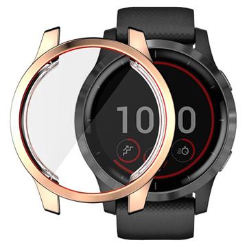 Hat Prince Garmin Venu 2 TPU Maska sa Zaštitnim Staklom - 45mm - Zlatna