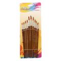 Hobby Brushes for Acrylic and Oil Painting - 12 Pcs.