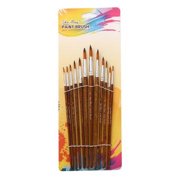 Hobby Brushes for Acrylic and Oil Painting - 12 Pcs.