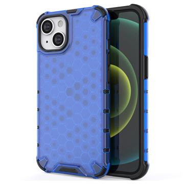 Honeycomb Armored iPhone 14 Plus Hibridna Maska - Plava