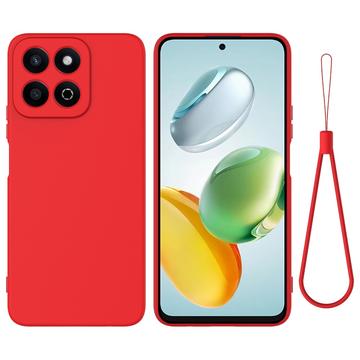 Honor 200 Smart Liquid Silicone Case with Hand Strap