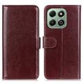 Honor X6b Wallet Case with Magnetic Closure - Brown