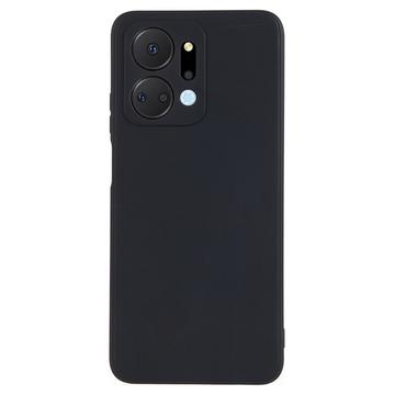 Honor X7a Anti-Fingerprint Mat TPU Zaštitna Maska - Crna